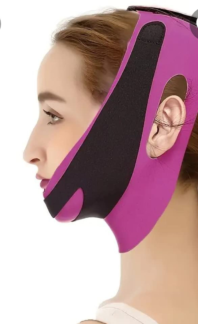 Lift and Shape up Your Face Instantly with V-Line Cheek Chin Neck Shaping Mask/Belt Made up of Best Breathable & Comfortable Material: Lyrca