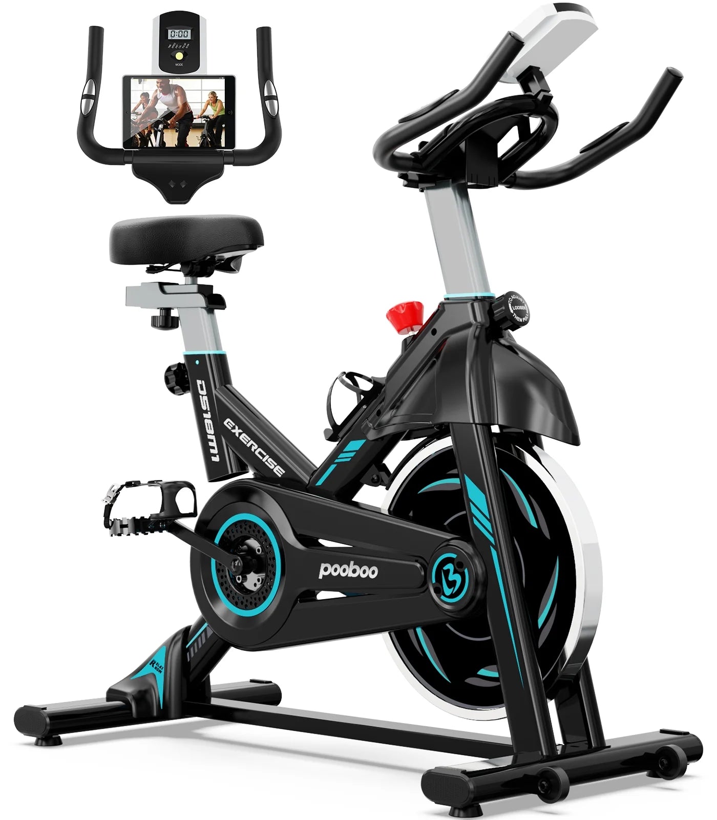 Indoor Cycling Bike Stationary Magnetic Exercise Bikes Bicycle Machine for Home Cardio Workout 350Lb