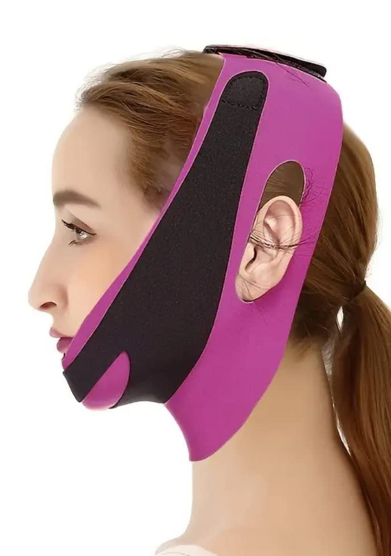 Lift and Shape up Your Face Instantly with V-Line Cheek Chin Neck Shaping Mask/Belt Made up of Best Breathable & Comfortable Material: Lyrca