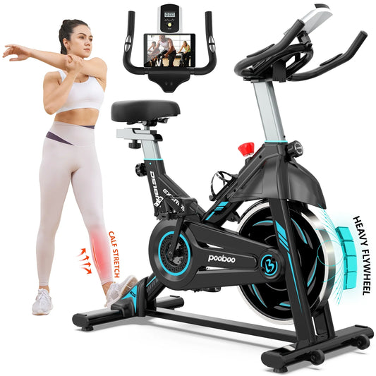 Indoor Cycling Bike Stationary Magnetic Exercise Bikes Bicycle Machine for Home Cardio Workout 350Lb