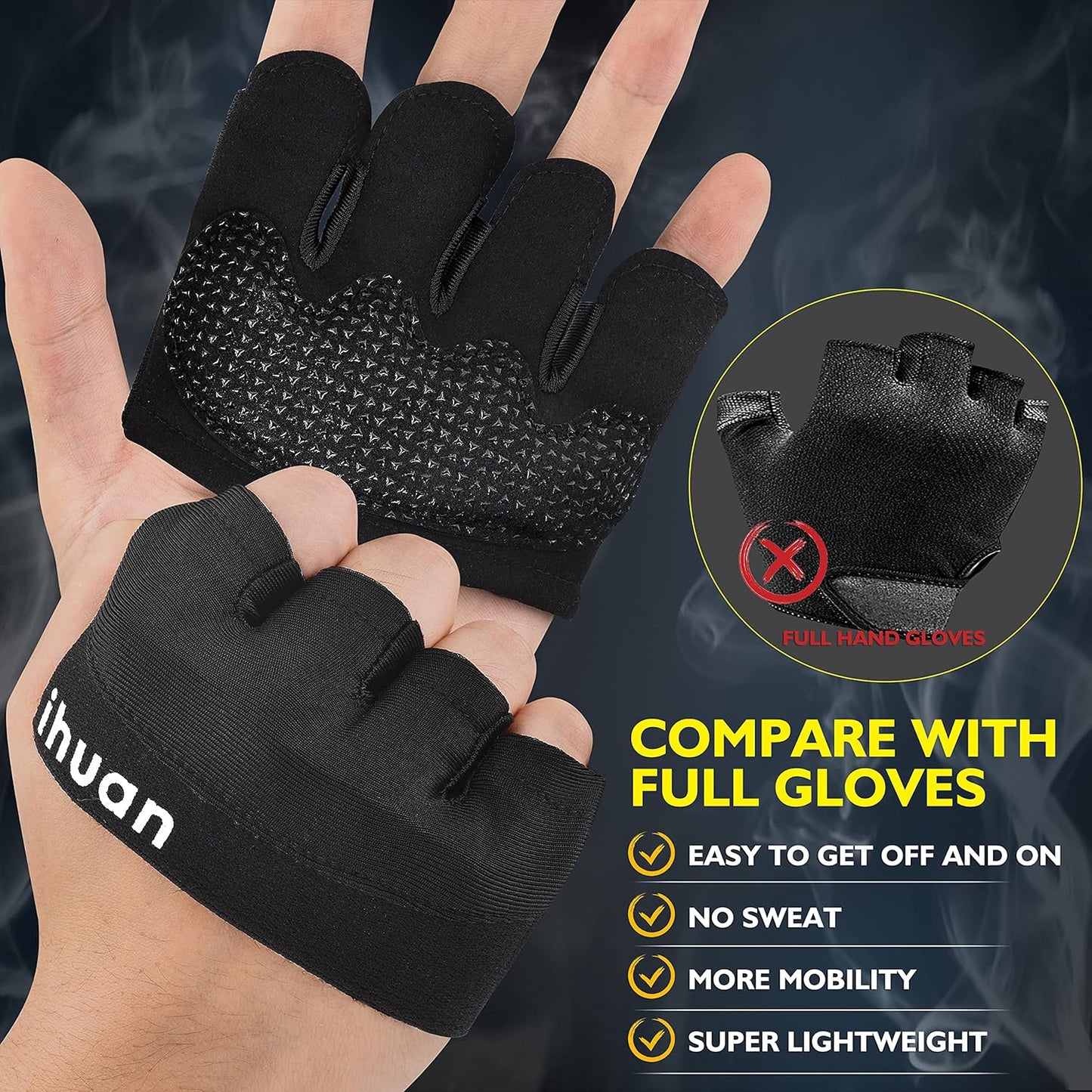 New Weight Lifting Gym Workout Gloves Men & Women, Great for Weightlifting, Exercise, Training, Fitness